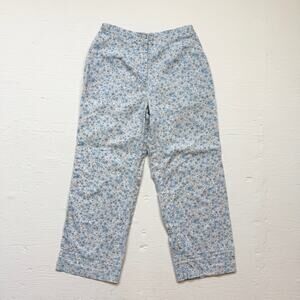 Vintage J.G. Hook Linen Blend Floral High Rise Crop Pants, Size 6